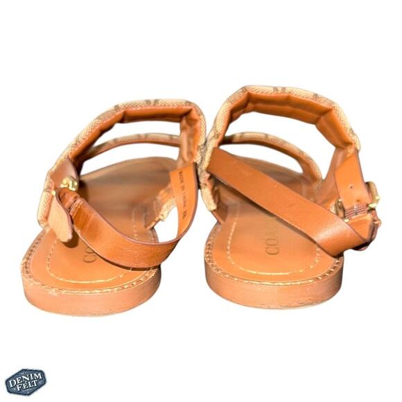 Coach Brown Signature Flats - Picture 9 of 14
